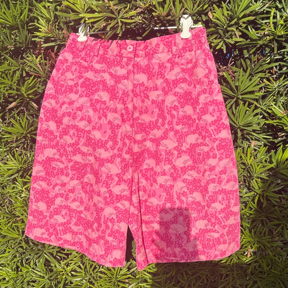 Lilly Pulitzer Pink Patterned Shorts-good condition
